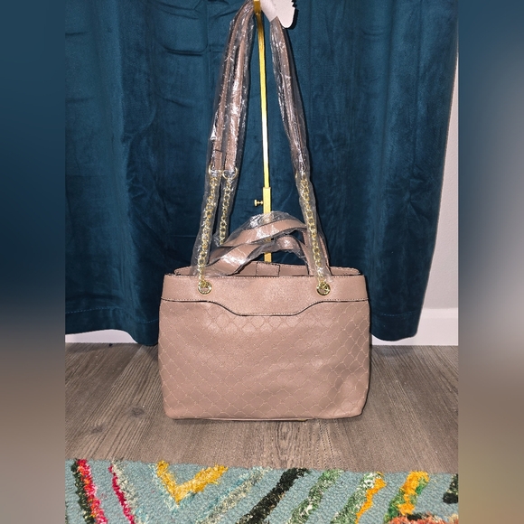 Steve Madden‎ Bliza Tan Quilted Women's Purse Multi Handles Strap Options - Picture 3 of 11